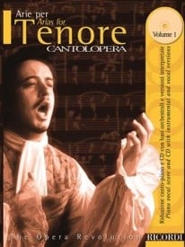 Cantolopera : Arias for Tenor 1 published by Ricordi (Book & CD)